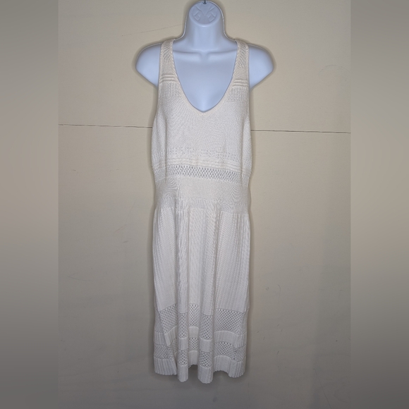 NWT Alp N Rock+ Crocheted Dress Tank Top Cream Mid length - Picture 2 of 7